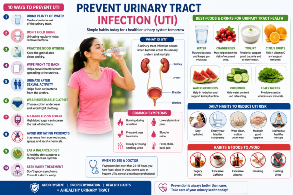 Prevent Urinary Tract Infection (UTI)
