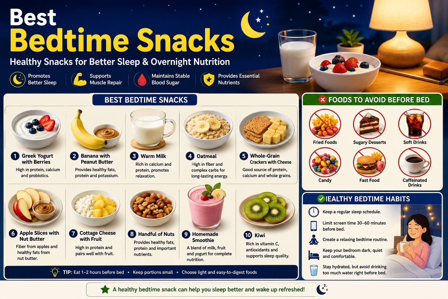 Best Bedtime Snacks Guide