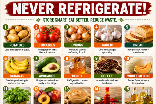Foods You Should Never Refrigerate