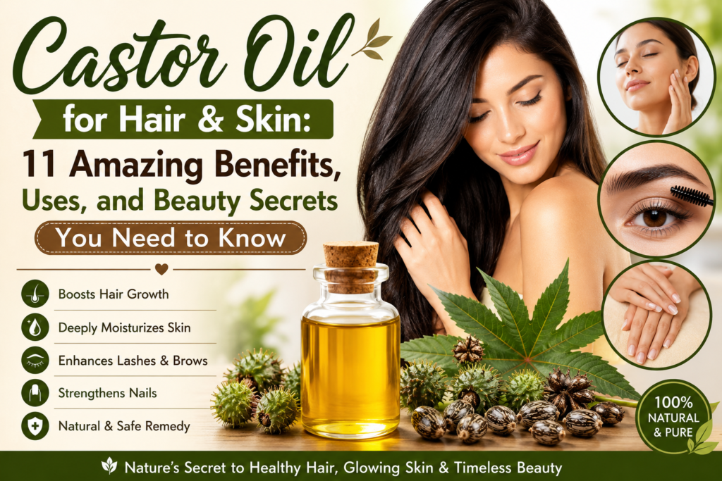 Castor Oil for Hair and Skin