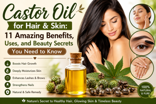 Castor Oil for Hair and Skin