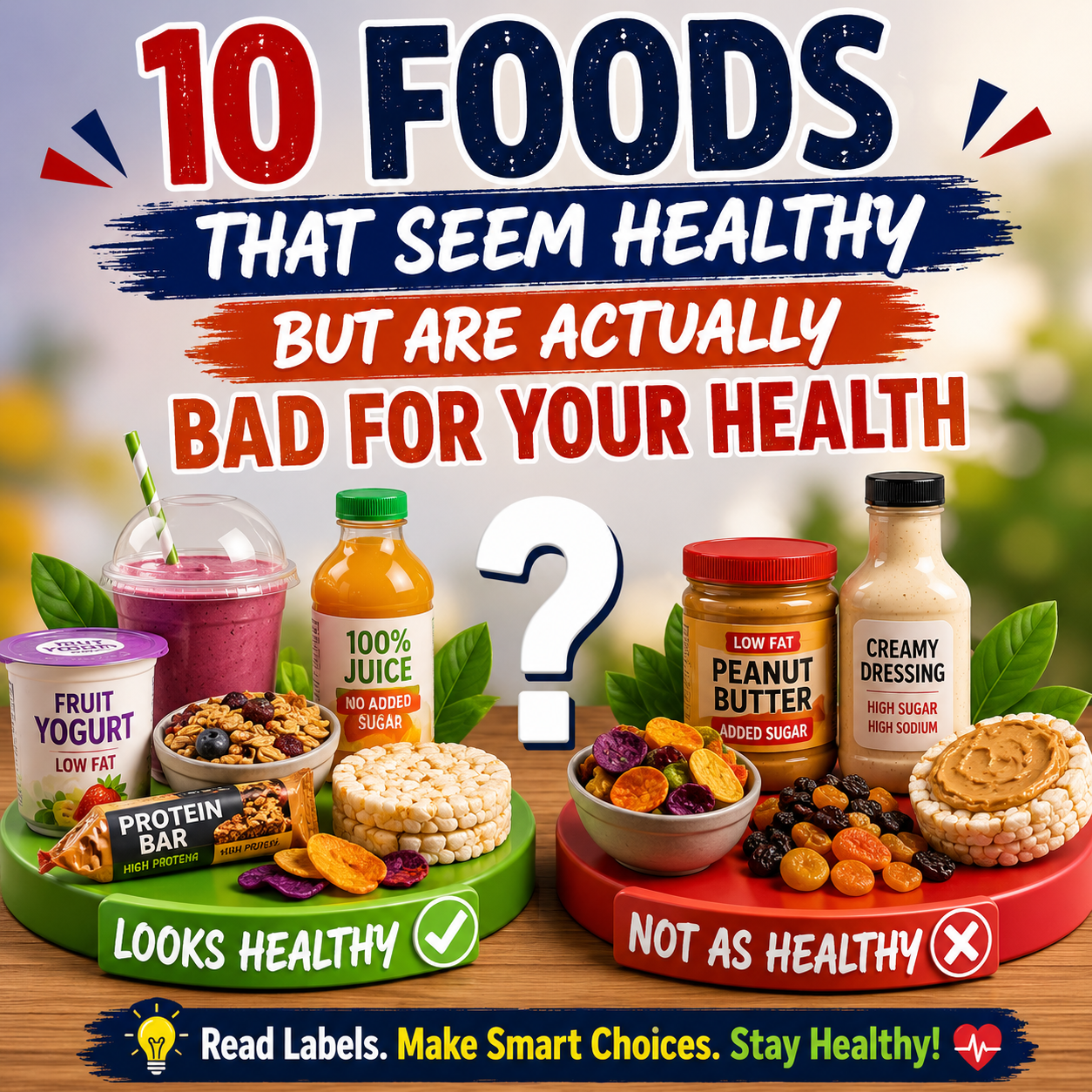 foods that seem healthy but are actually bad