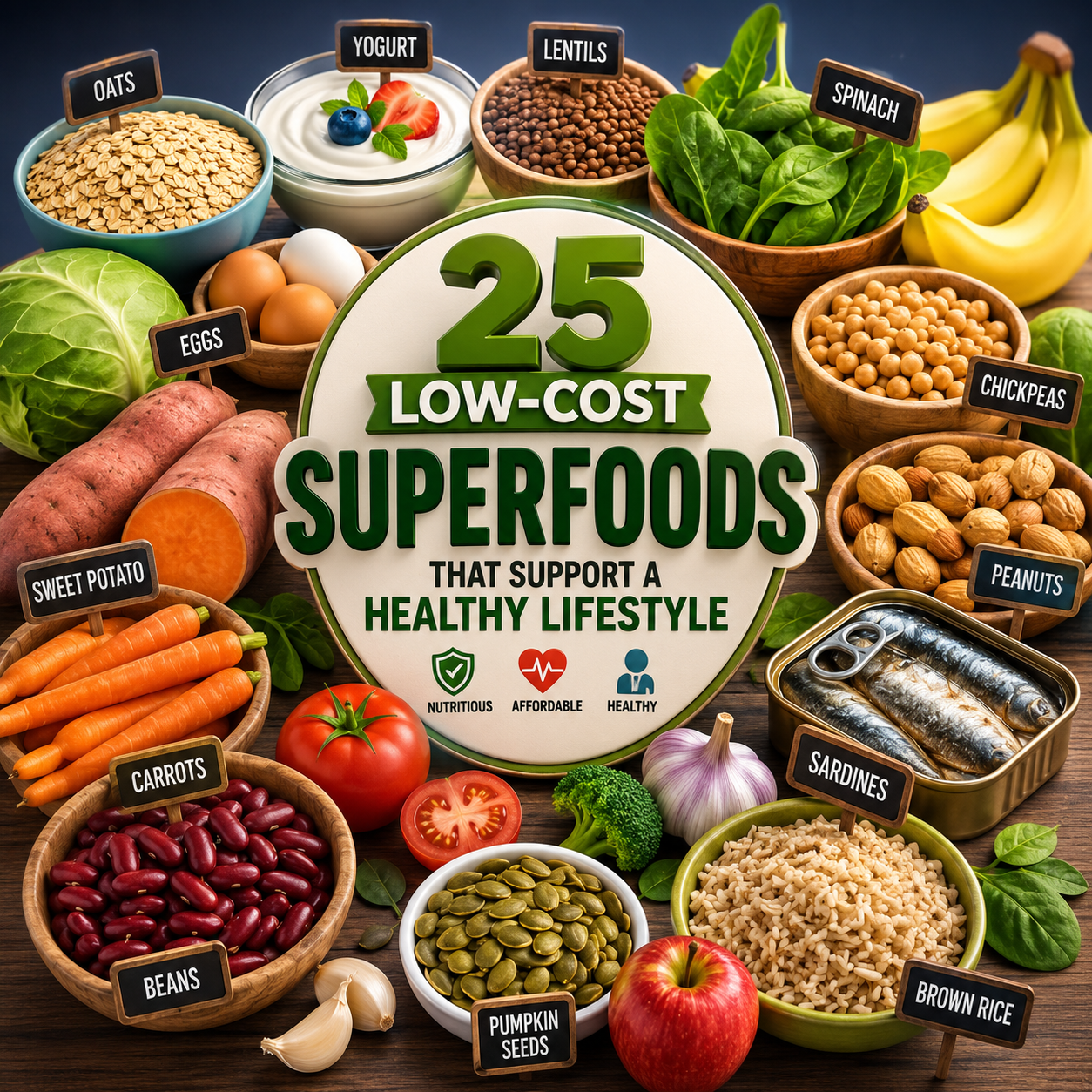 Low-cost superfoods