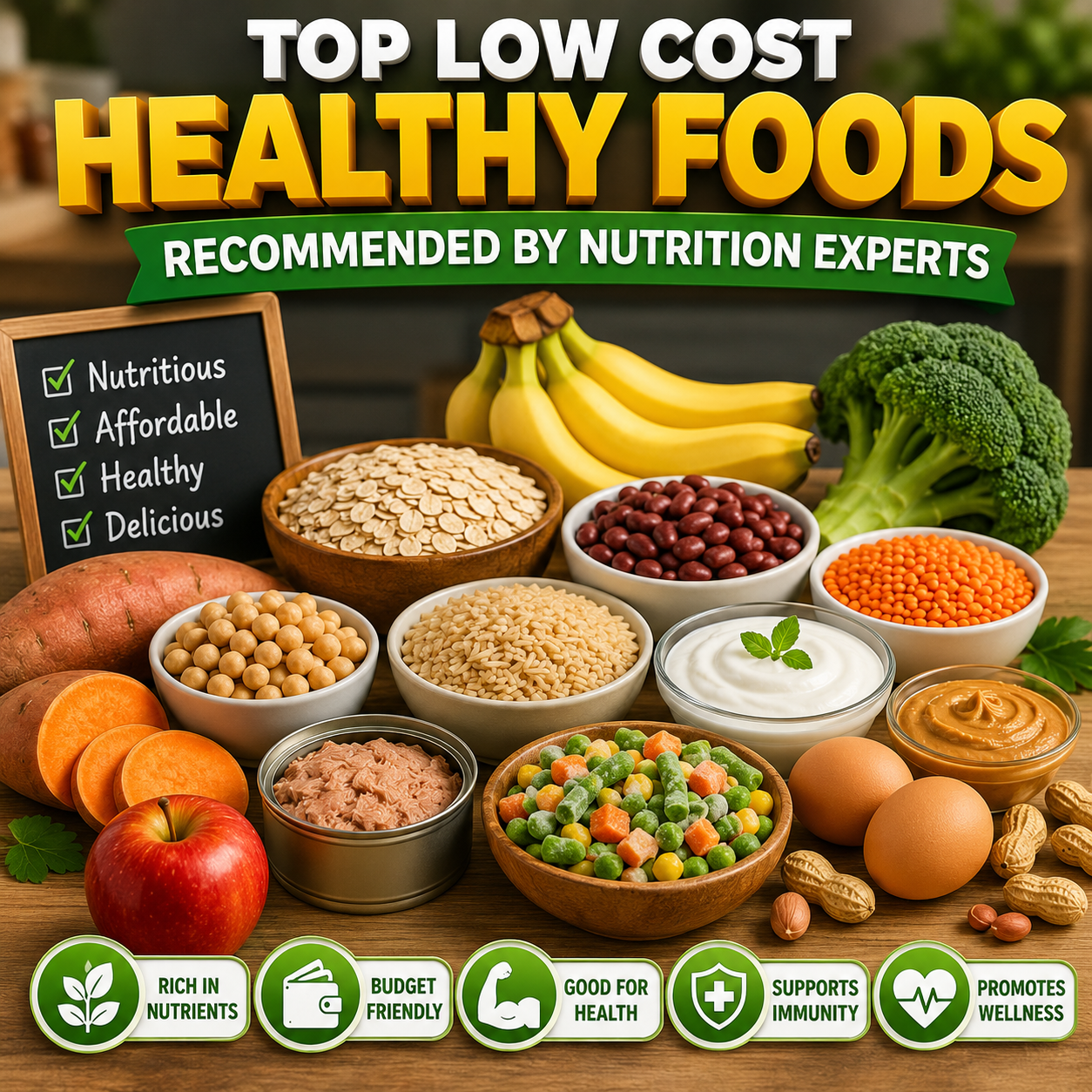 Top low cost healthy foods