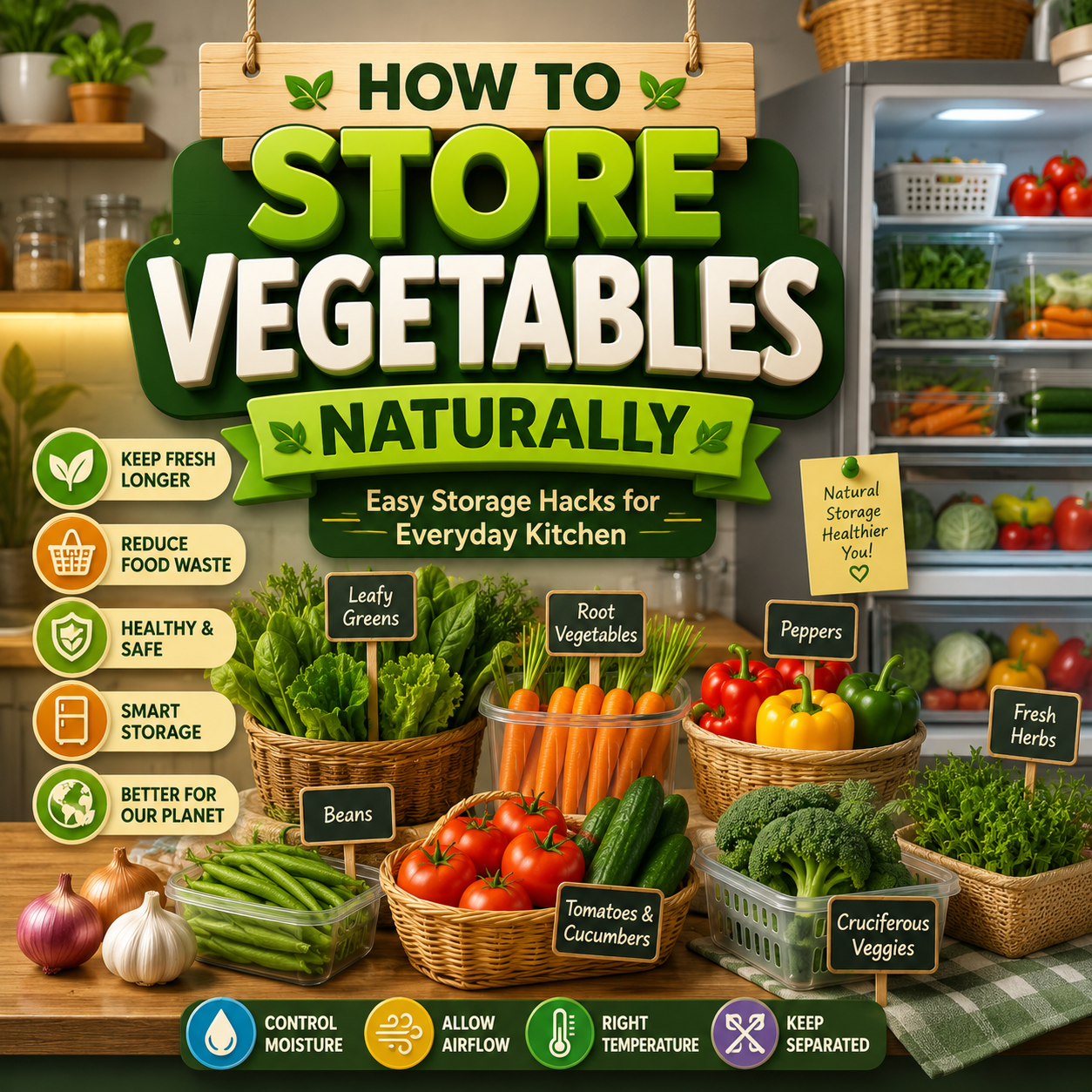 How to Store Vegetables Naturally