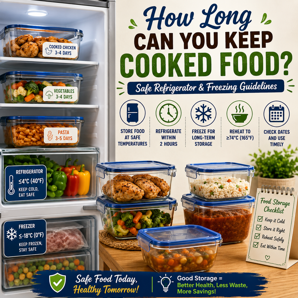 How long can you keep cooked food
