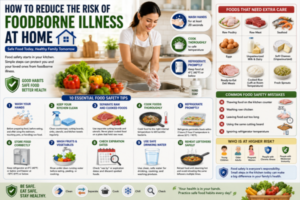 How to Reduce the Risk of Foodborne Illness at Home