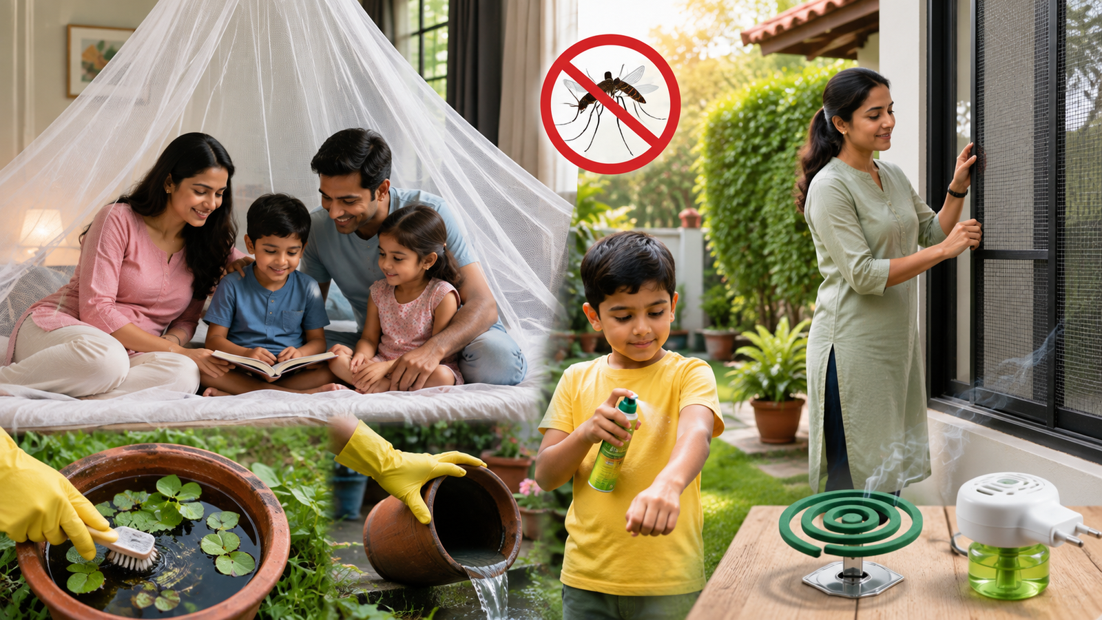 How to Protect Your Family from Mosquito-Borne Diseases iske liye image bnao